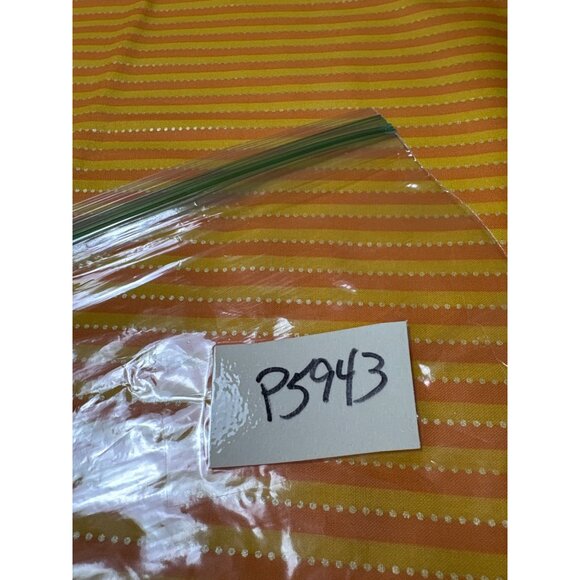 Striped Orange & Yellow Fabric with Silver Dots 18x31" Quilting - Picture 5 of 5